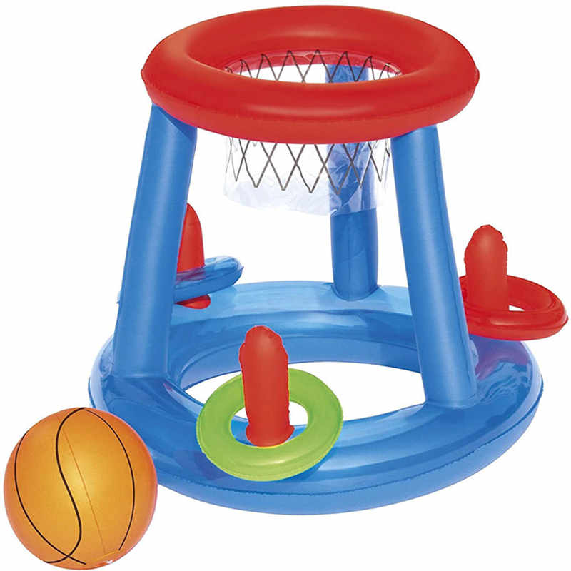 Puhallettava allas kelluva koripallokoira, uima-allas peli lelu, puhallettava vesi koripallo