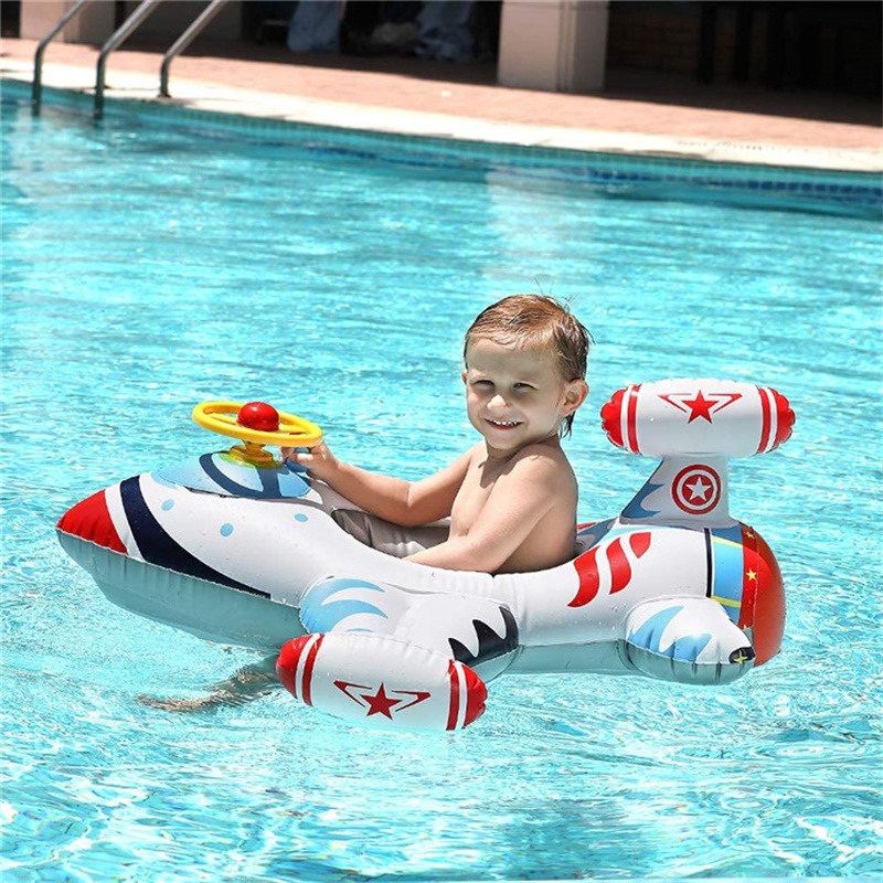 Paksut luova lentokone, uima-rengas, puhallettavat lapset uinti kellu, vauvan istuinrengas