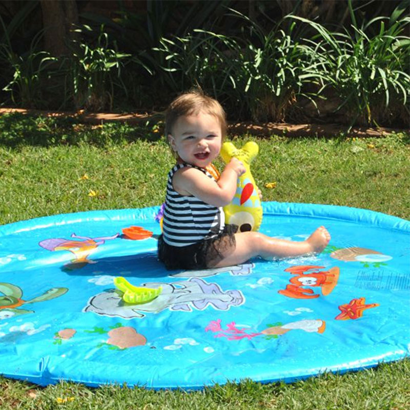 Lasten puhallettava roiskelevyn veden leikkimatto uima -altaan tyyny